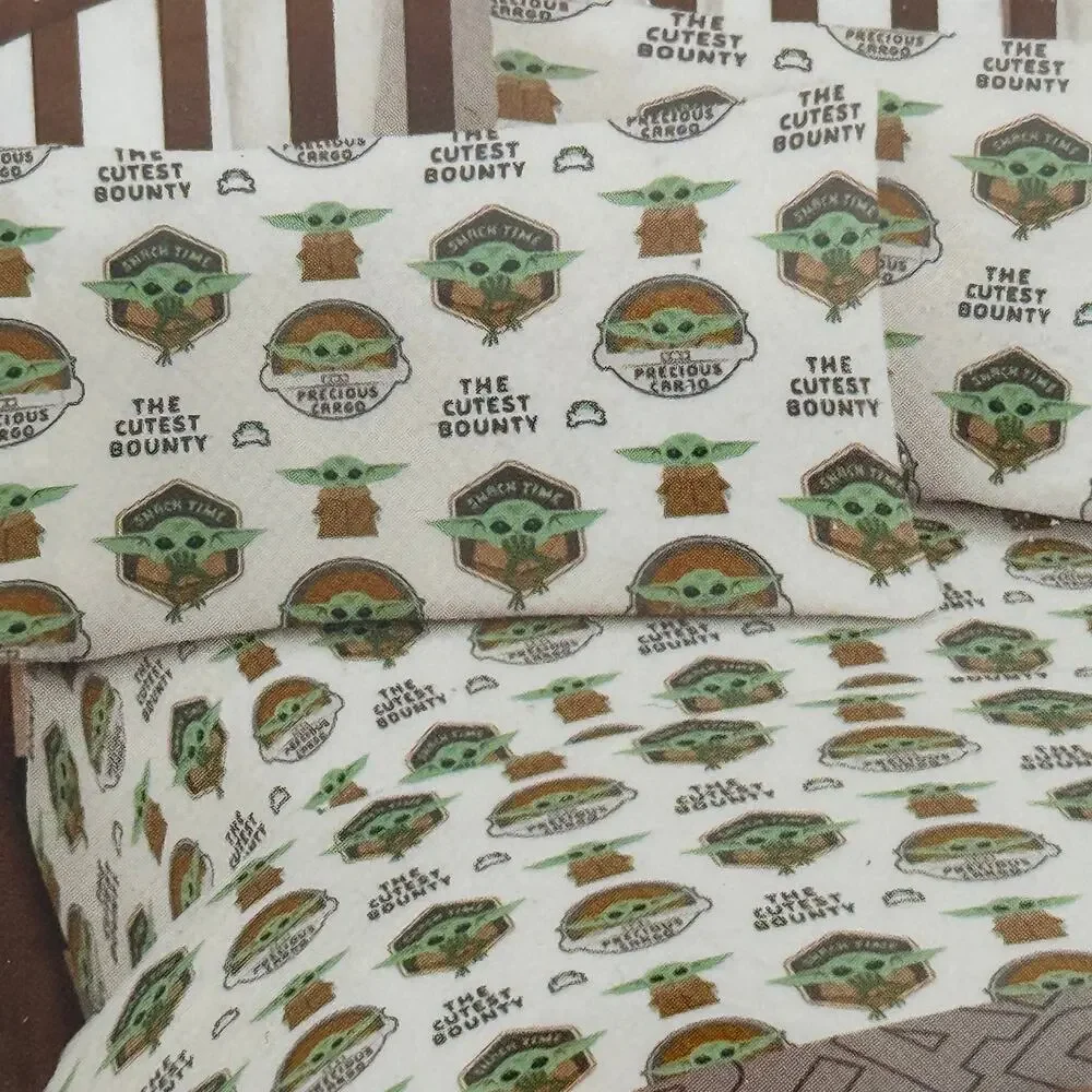 Star Wars Mandalorian The Child Grogu Full Sheet Set 4 Pc The Cutest Bounty